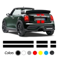 Car Hood Sticker Bonnet Stripes Engine Cover Band Rear Vinyl Decal For MINI Cooper F56 R56 F55 F57 R