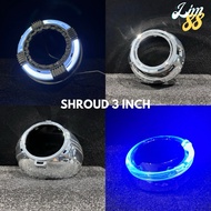 Shroud Biled LED 3 inch Biled Car Motorcycle Max Tuguan GTI Appolo