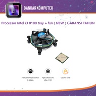 INTEL CORE i3-8100 PROCESSOR (3.6Ghz) Socket 1151 TRAY + FAN 1 YEAR WARRANTY