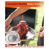 Vertical Skewer Accessories for Grill-Al Pastor Skewer Brazilian Vertical Spit Stand for Tacos Al Pa