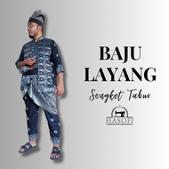 BAJU LAYANG SONGKET TABUR DEWASA SET LENGKAP TANJAK