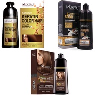 พร้อมส่ง/ของแท้ Mokeru แชมพูปิดผมขาวปิดหงอก แชมพูย้อมสีผม Mokeru Argan Oil ขนาด 500 ml