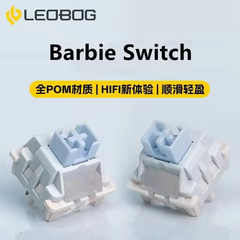 LEOBOG Linear Switch 5pins RGB SMD All POM Custom Mechanical Keyboard DIY Switches Smooth HiFi Lubri