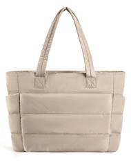 Canvas Tote Bag for Women: Large Waterproof Shopper, Dior Style Zipper & Multi-Compartment College S