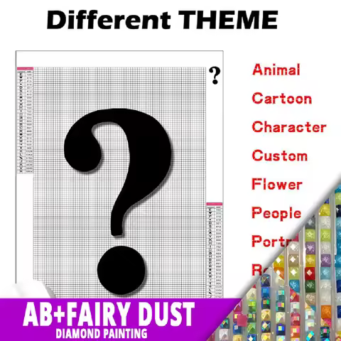 Different Theme Mystic Diamond Painting DIY Fairy Dust Plus AB Diamond Mystic Cross Stitch Picture K