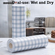 IROWAN1 1Roll/400Sheets One-Time Dishcloth, Degreased Non-woven Fabric Disposable Lazy Cleaning Rags