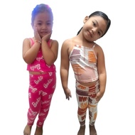 CROPTOP LEGGINGS KIDS 1 to 7yrs old