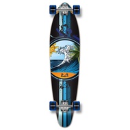 Yocaher Longboard Skateboard Complete Kicktail Cruiser 40" x 10" w/Premium Black Grip Tape, Heavy Du