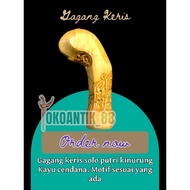 Handle Handle Deder Putri Kinurung Solo Style Sandalwood Already Holeed Finely