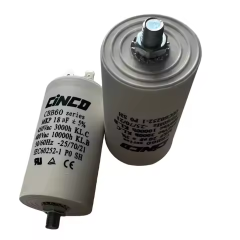 14-18uf 450V CBB60 Capacitor Motor Double Insert Water Pump Starting Capacitor Motor Permanent 50 60