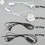 GD UK AU EU US AC desk lamp Power supply extend connector Adapter cable repair Cord electric Switch 