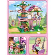 Lego New Style Girl Series Educational Assembly Frozen Princess Dream Villa Castle House Toy