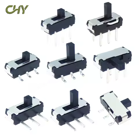 10/50/200Pcs MSS22D18 Mini Miniature SMD SMT DIP Toggle Slide Switch 2P2T 6Pin Handle High 2MM 4MM F
