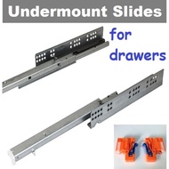 UNDERMOUNT SOFT CLOSING FULL EXTENSION SLIDE RUNNER TRACK/ SOFT CLOSE DRAWER TRACK DRAWER SLIDES
