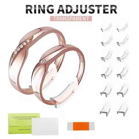12Pcs Silicone Invisible Ring Size Adjuster for Loose Rings Ring Adjuster Fit Tighten Reducer Jewelr