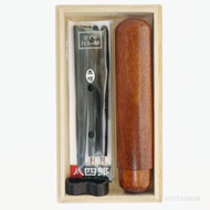 Hyosaemon 便攜式筷子套裝 Hachishiro 帶筷子盒 Kezuri 筷子，大號 23.5 公分 x1，筷架 x1，筷子盒 x1，桐木盒