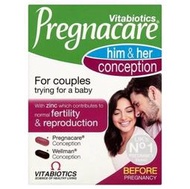 【現貨】英國 維百萊 備孕維他命 男女配方 一個月份 Vitabiotics 懷孕準備