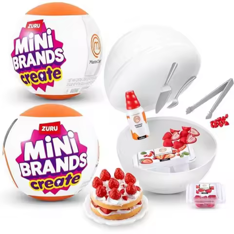 Zuru Mini Brands Create MasterChef Series 5 Surprise Mystery Blind Box Foodie Create Ball Miniatur