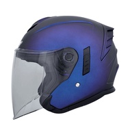 Shrimp Coin Reward M2R FR-2 Commemorative Edition Chameleon Matte Blue Purple 3/4 Safety Helmet Inne