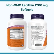 [Fast Shipping] Now Foods, Sunflower Lecithin / Non-GMO Lecithin 1200mg, Softgel (Breastfeeding Prev