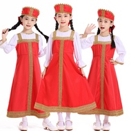 [cosplay] Halloween Russian Costume Children Stage Mexican Skirt Catwalk Moscow Show Russian Dance C