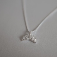 925純銀 氣質魚尾項鍊 美人魚水鑽項鍊 情人節禮盒 生日禮物推薦