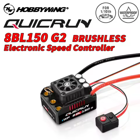 Hobbywing Quicrun 8BL150 G2 / 10BL120 G2 Brushless Waterproof Sensorless 150A ESC Rock Crawler ESC B
