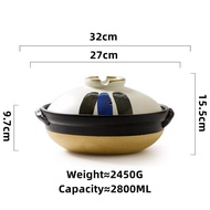 OMK 2800ML Japanese style casserole set with cover ceramic pot tableware casserole set with cover casserole set corningware