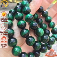 Wood element feng shui bracelet - Green tiger eye feng shui bracelet -