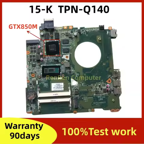 DAY31AMB6C0 For HP ENVY 15 15-K 15T-K TPN-Q140 Laptop Motherboard 794982-501 DDR3 with I5-5200U GPU 