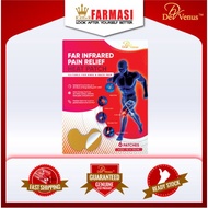 De Venus Far Infrared Pain Relief Heat Patch Large 6s (10X15cm) - Koyok Sakit Sendi, Badan, Otot, Lu