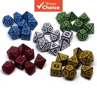 Rpg Dice Kit Dnd Dice Polyhedral Set for Dungeons and Dragons Role Playing Table Games MTG RPG, 7pcs