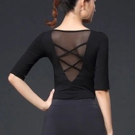 Latin Dance Costume Square Dance Costume Performance Costume Latin Dance Costume Long Sleeve Middle 