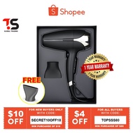 1 Year Warranty - GHD Helios Professional Hairdryer - Black (FREE Professional Contoured Nozz)