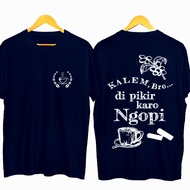 Kaos Kopi Kalem Distro Depan Belakang murah COD Kaos terbaru terkini Kaos terlaris kaos Oblong Hitam