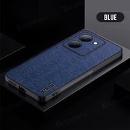 Jingsanc Ốp da cho Vivo y36/Vivo y36 5g vỏ điện thoại sang trọng Matte Bark Pattern bao gồm tất cả ố