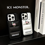 Street Street Wear HumanMade HumanMade Duck Down Jacket Silicone Phone Case Suitable for IPhone 15pr