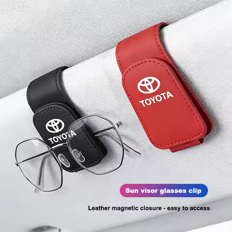 Multi Functional Car Glasses Holder Sun Visor Storage Clip Sunglasses Clip For Toyota 86 Mirai Supra