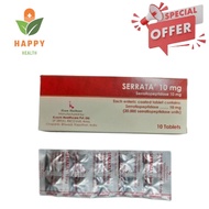 [ Exp 2/2028 ] Serrata 10MG Tablet 10'S - Ubat Surut Bengkak