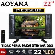 Tv Digital LED AOYAMA 22 inch Televisi DVB-T2 Full HD Bergaransi Resmi
