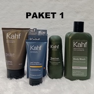 Kahf Package Contents of 4 (Kahf Bodywash+Sunscreen+Deodorant+Face Wash/Face Scrub)