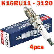 ZK Spark Plug DENSO K16RU11 Toyota Altis/Vios/Yaris/Collara/Soluna (4 Heads) K16RU11-3120