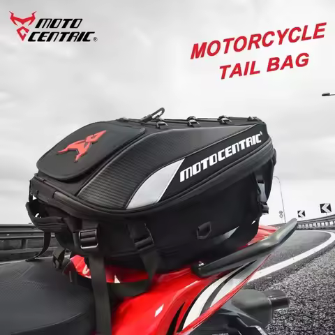 Motorcycle Backpack Seat Bags Waterproof Tail Bag Rear Seat Bag Multi-functional Motorbike 37L Helme