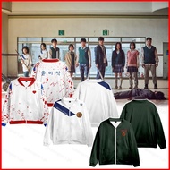 YB1 All of Us Are Dead Men and Women Baseball Jacket Tracksuit Casual Fashion Oversized Sweatshirts 