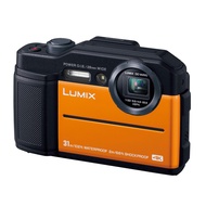 【Excellent】  Lumix FT7 Compact Digital Camera, Waterproof, 4K Video Compatible, Orange, DC-FT7-D