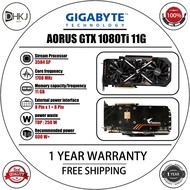 Used Gigabyte AORUS GTX 1080 Ti 11G Flagship Gaming Graphics Card, Desktop GPU, 1-Year Store Warrant