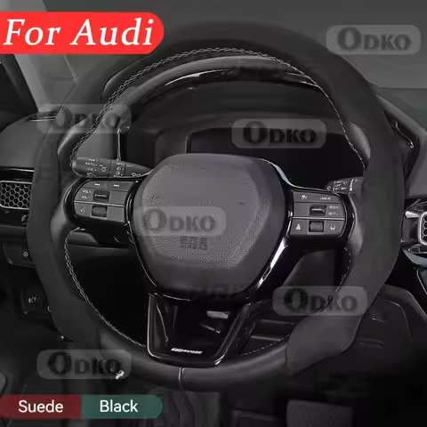 For Audi Universal Steering Wheel Cover Q2 Q3 Q4 Q5 Q7 Q8 A3 A4 A5 A6 A7 A8 RS5 RS6 TT Interior Acce