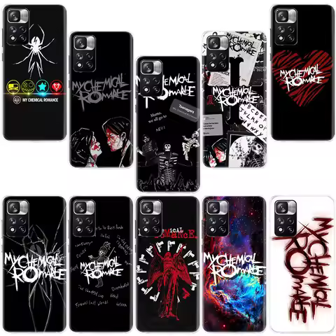 My Chemical Romance MCR Phone Case For Redmi Note 13 12 Pro Plus 14 15 Pro 5G 11 11T 11E 11S 10 Pro 