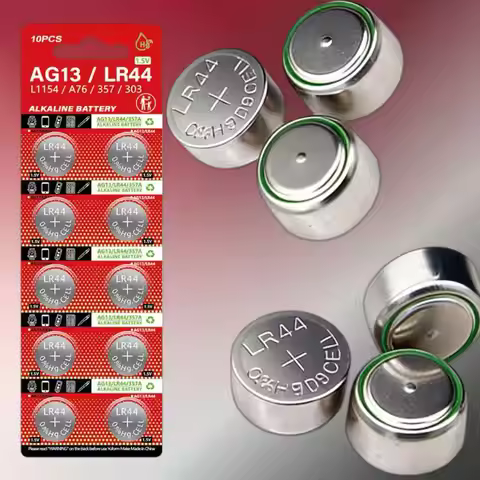 10PCS AG13 LR44 A76 L1154 357 1.5V Alkaline Button Battery Child Safe Mercury Free for Toys Watches 