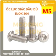 304 stainless steel hexagon head screw size M5x6, M5x8, M5x10,12, 14, 16, 18, 20, 25, 30, 35, 40, 45